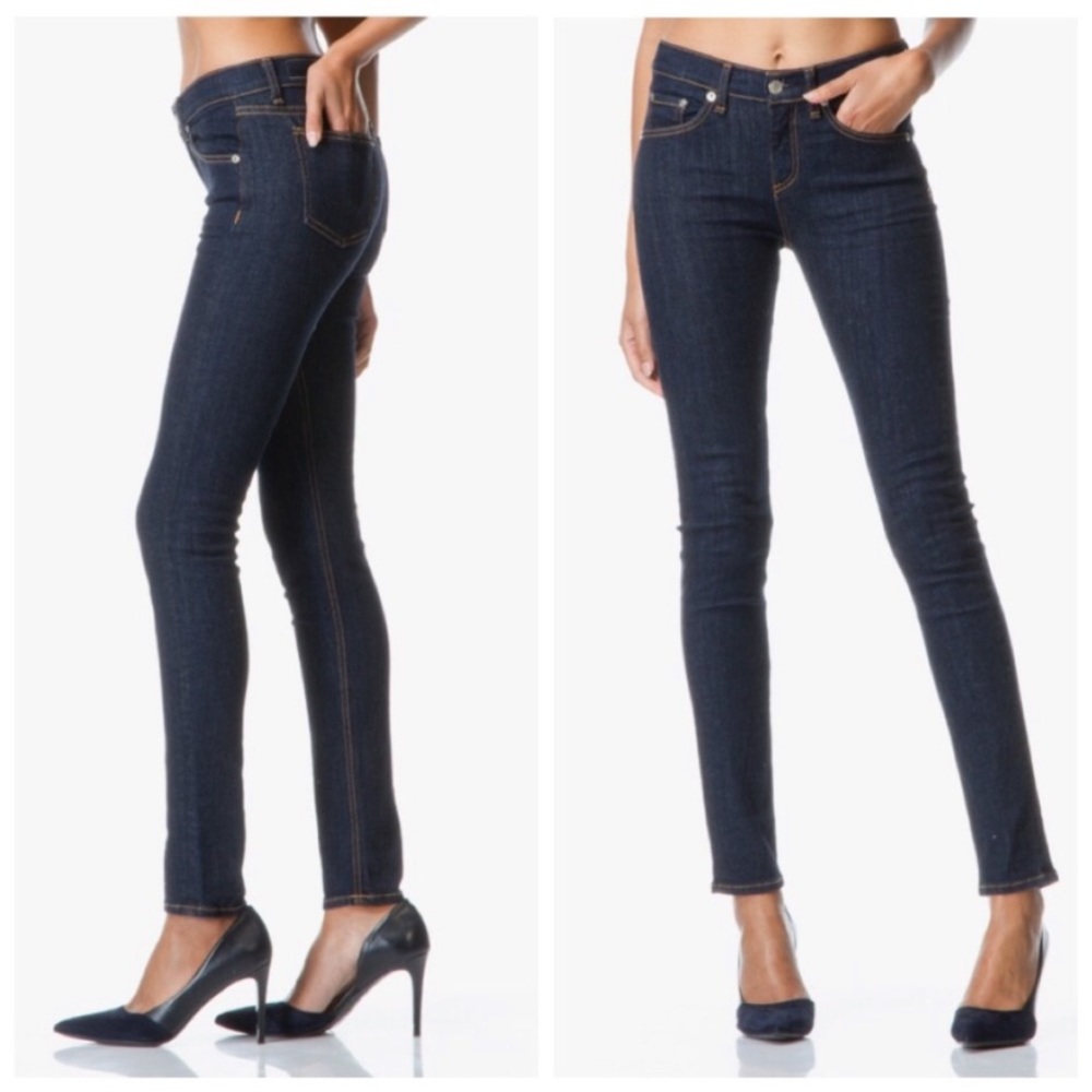 Rag & Bone High Rise Skinny Jeans, Heritage Color - Picture 1 of 12